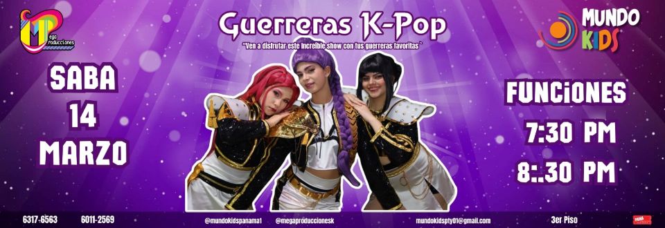 K-POP・アジア Neko0228 Boletos | MEGA PRODUCCIONES - GUERRERAS K-POP MARZO 2026 | Panatickets